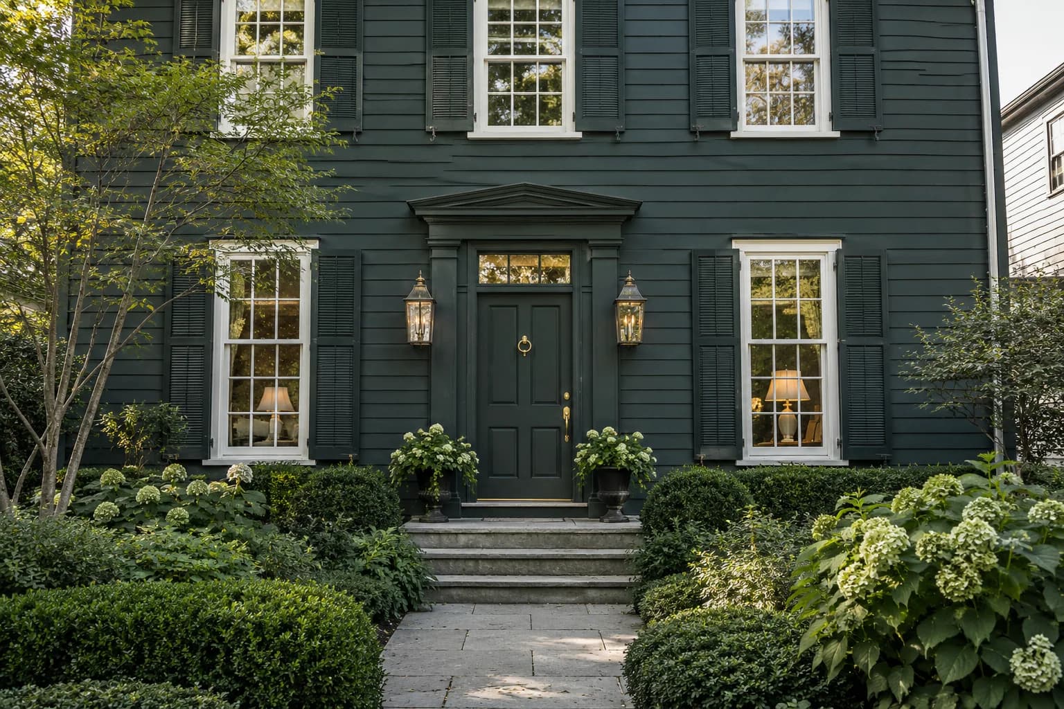Shutters & trim featuring Salamander paint