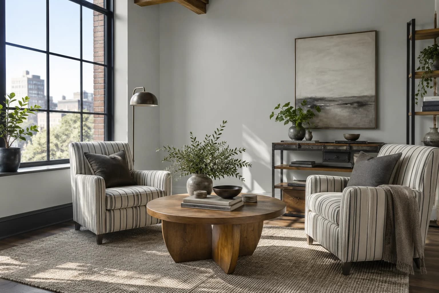 Living room featuring Stonington Gray paint