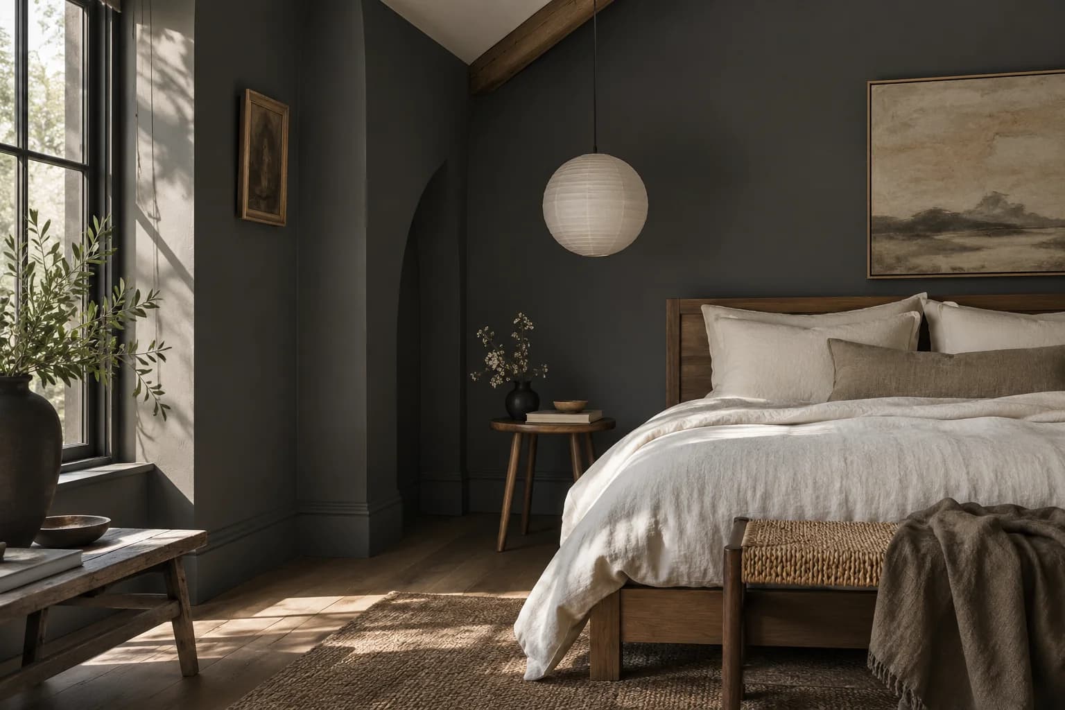 Bedroom featuring Wrought Iron paint