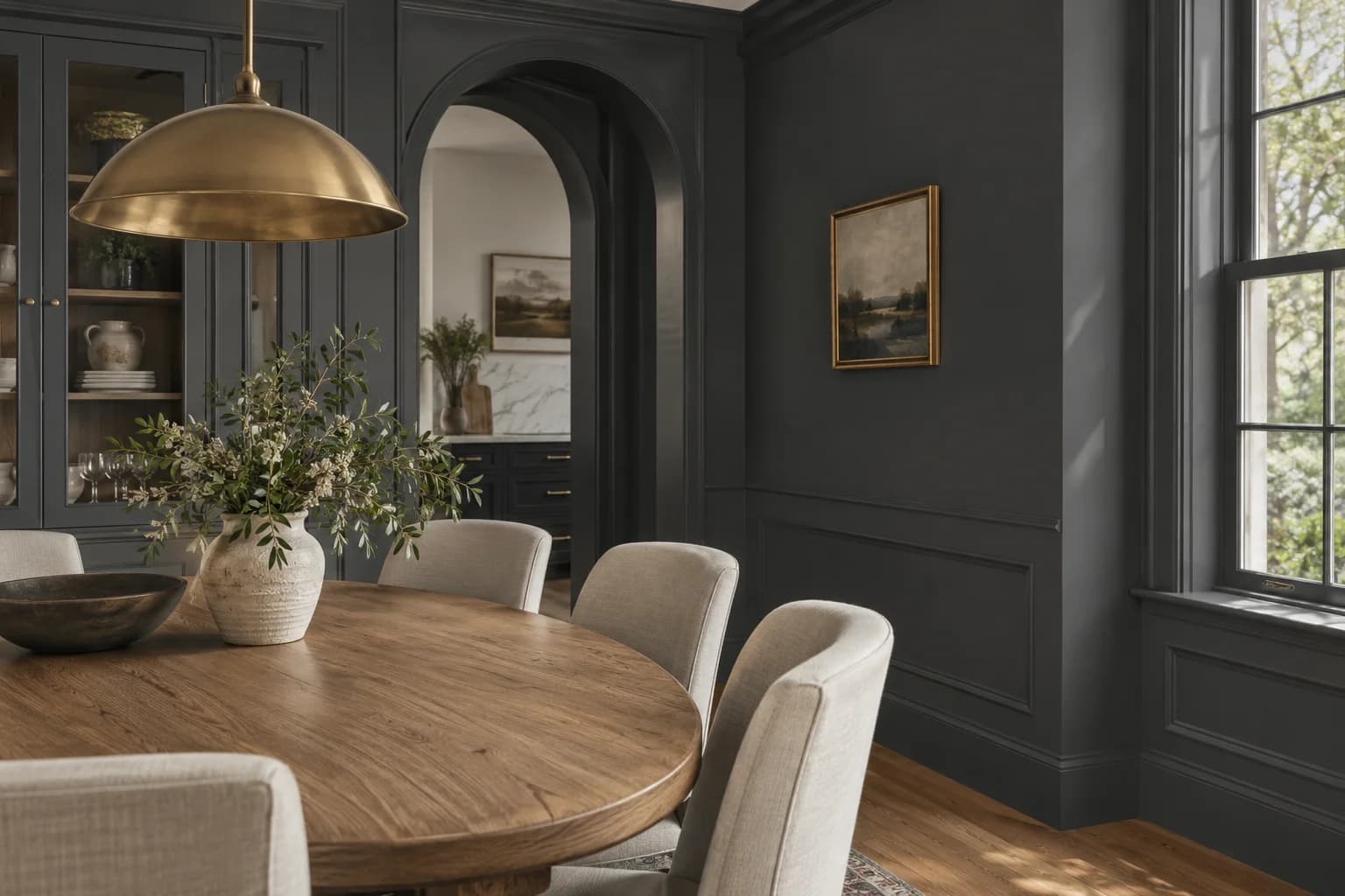 Dining room featuring Wrought Iron paint