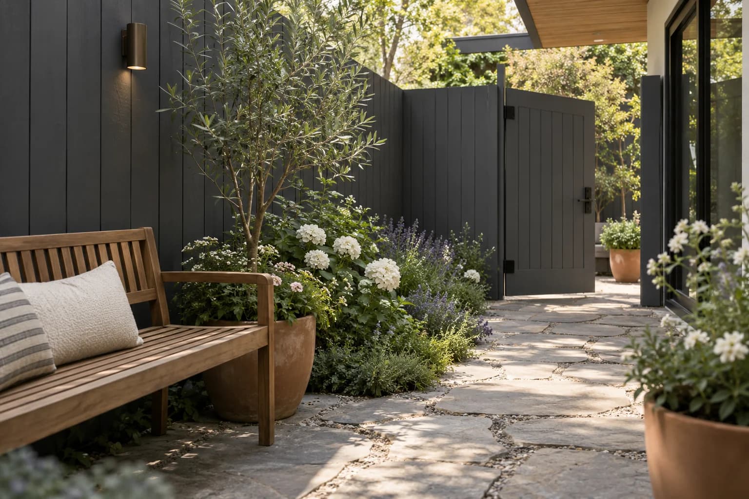 Fences & garden structures featuring Wrought Iron paint