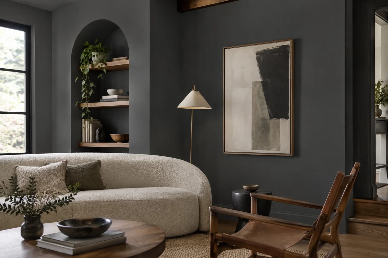 Living room featuring Wrought Iron paint