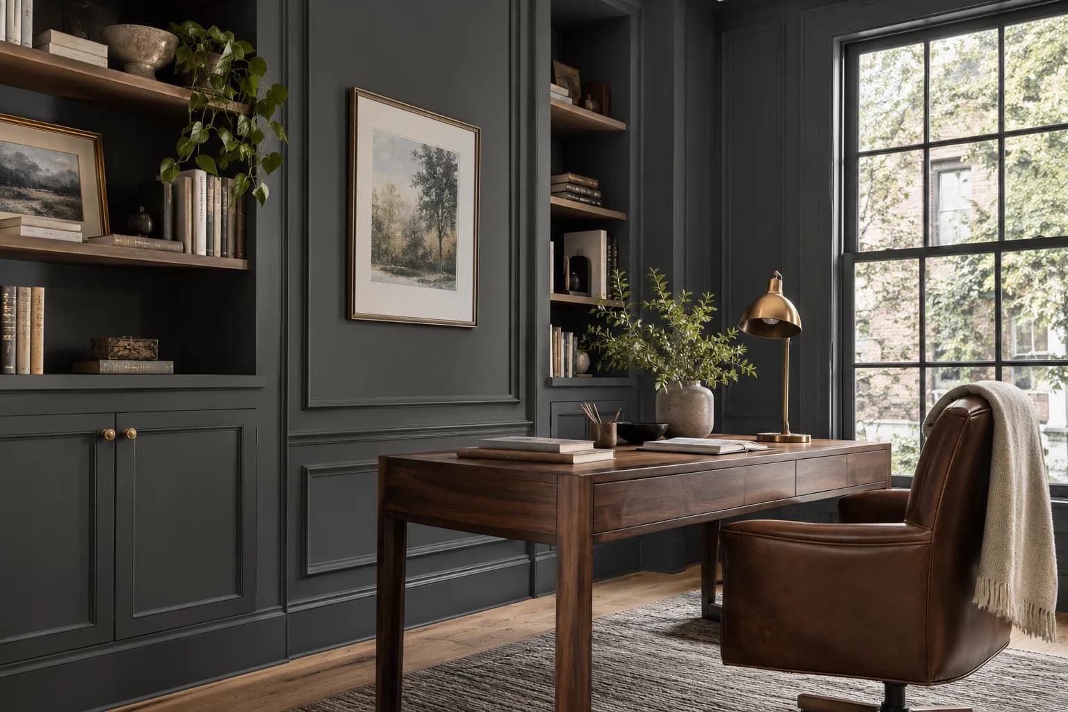 Home office featuring Wrought Iron paint