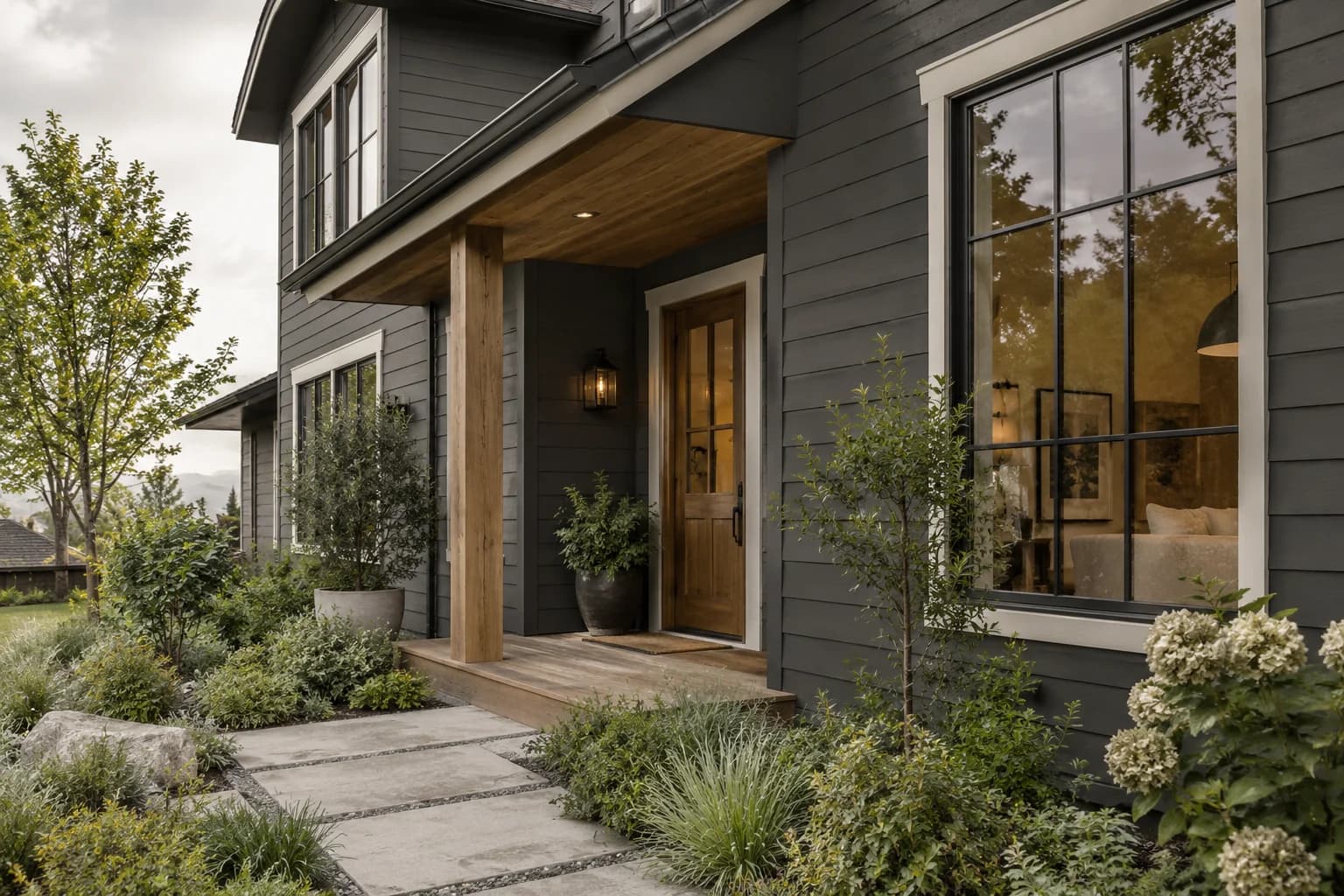 Siding featuring Wrought Iron paint