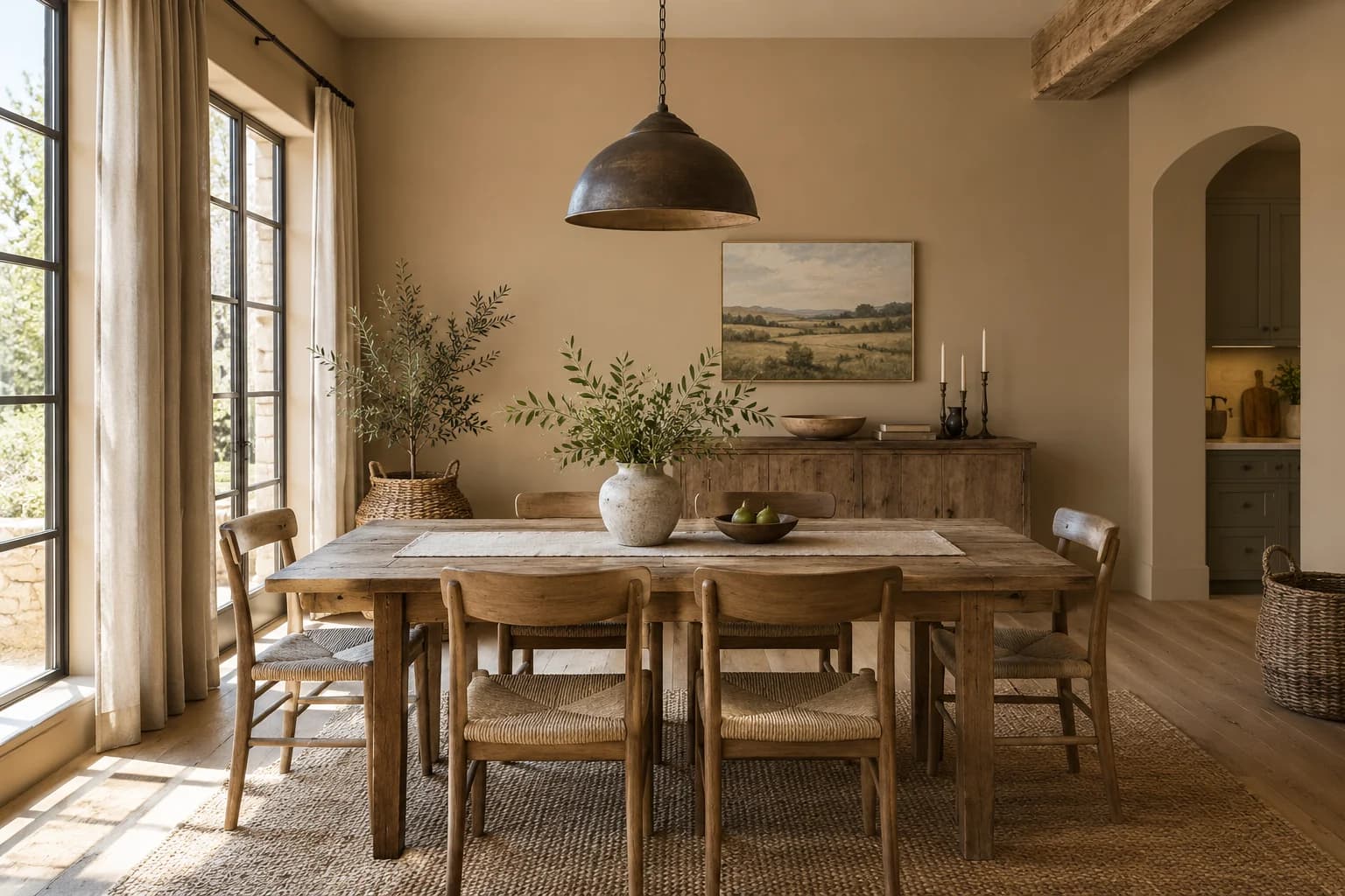 Dining room featuring Baked Potato paint