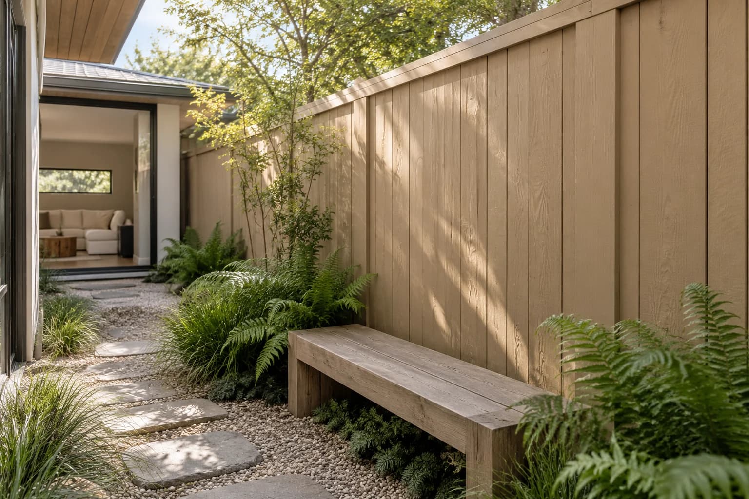 Fences & garden structures featuring Baked Potato paint