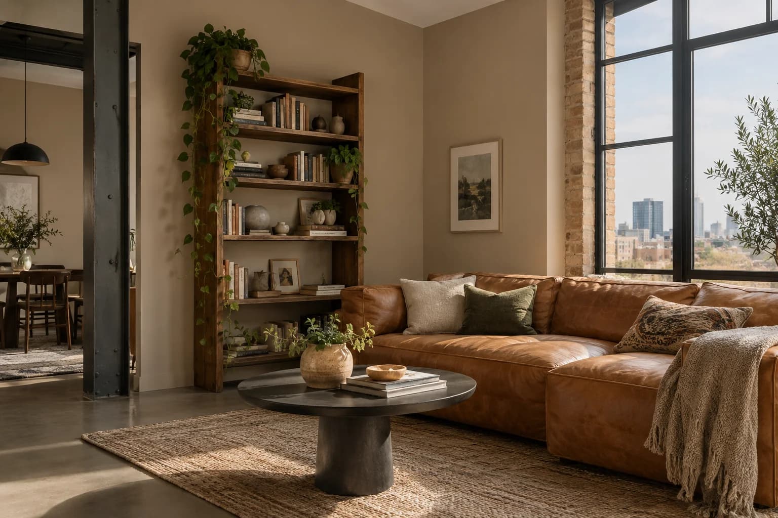 Living room featuring Baked Potato paint