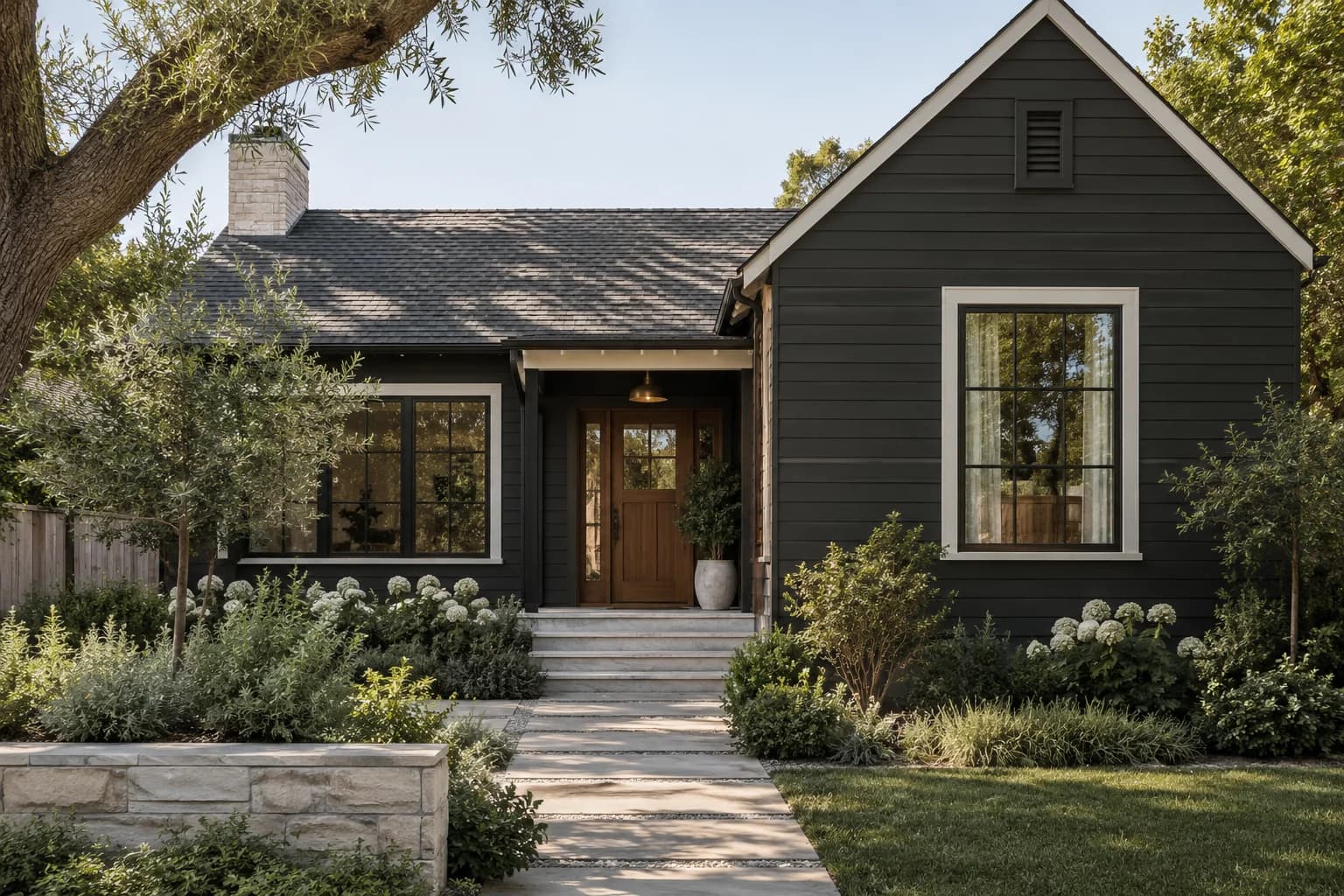 Siding featuring Black paint