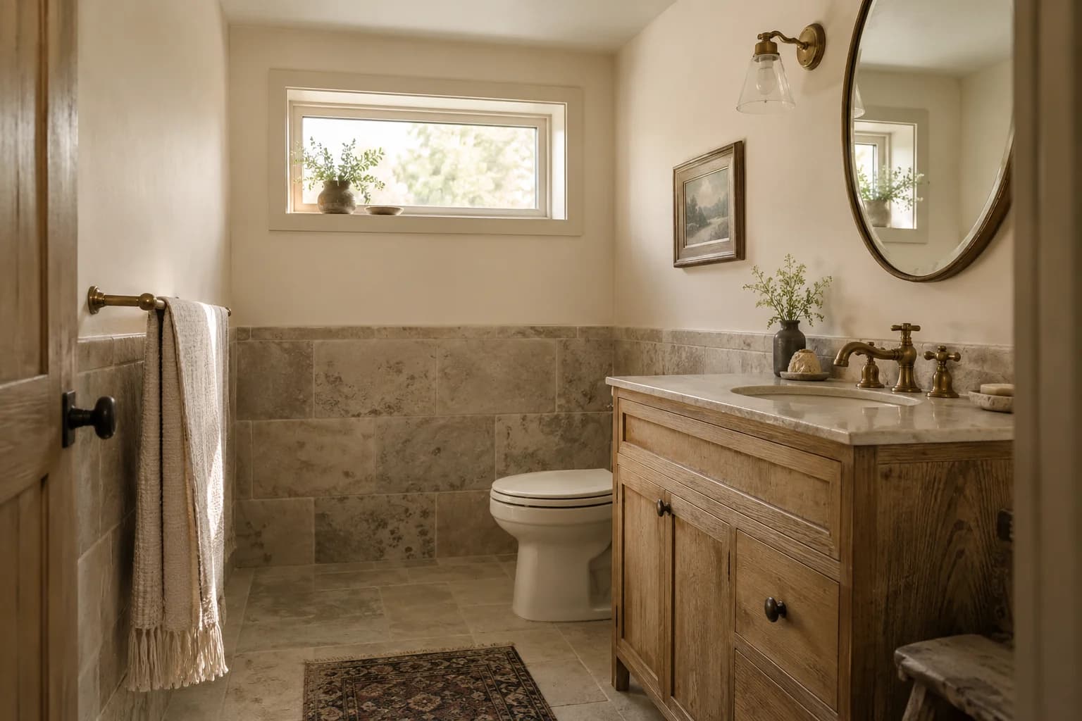 Bathroom featuring Bone paint