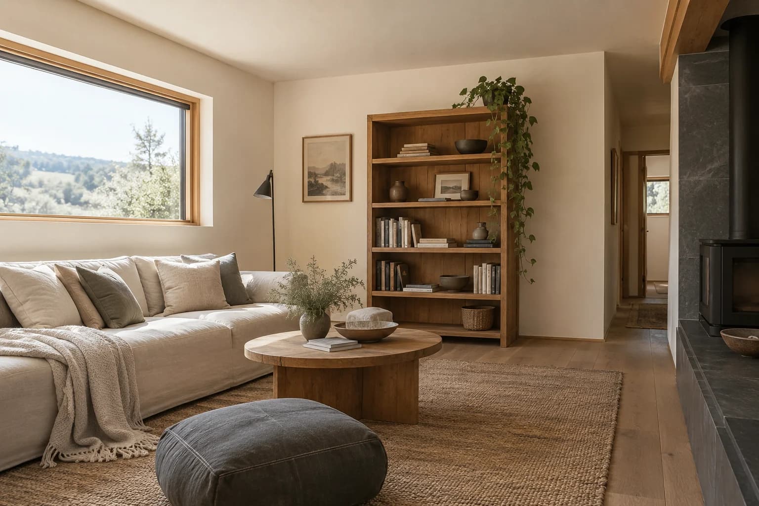 Living room featuring Bone paint