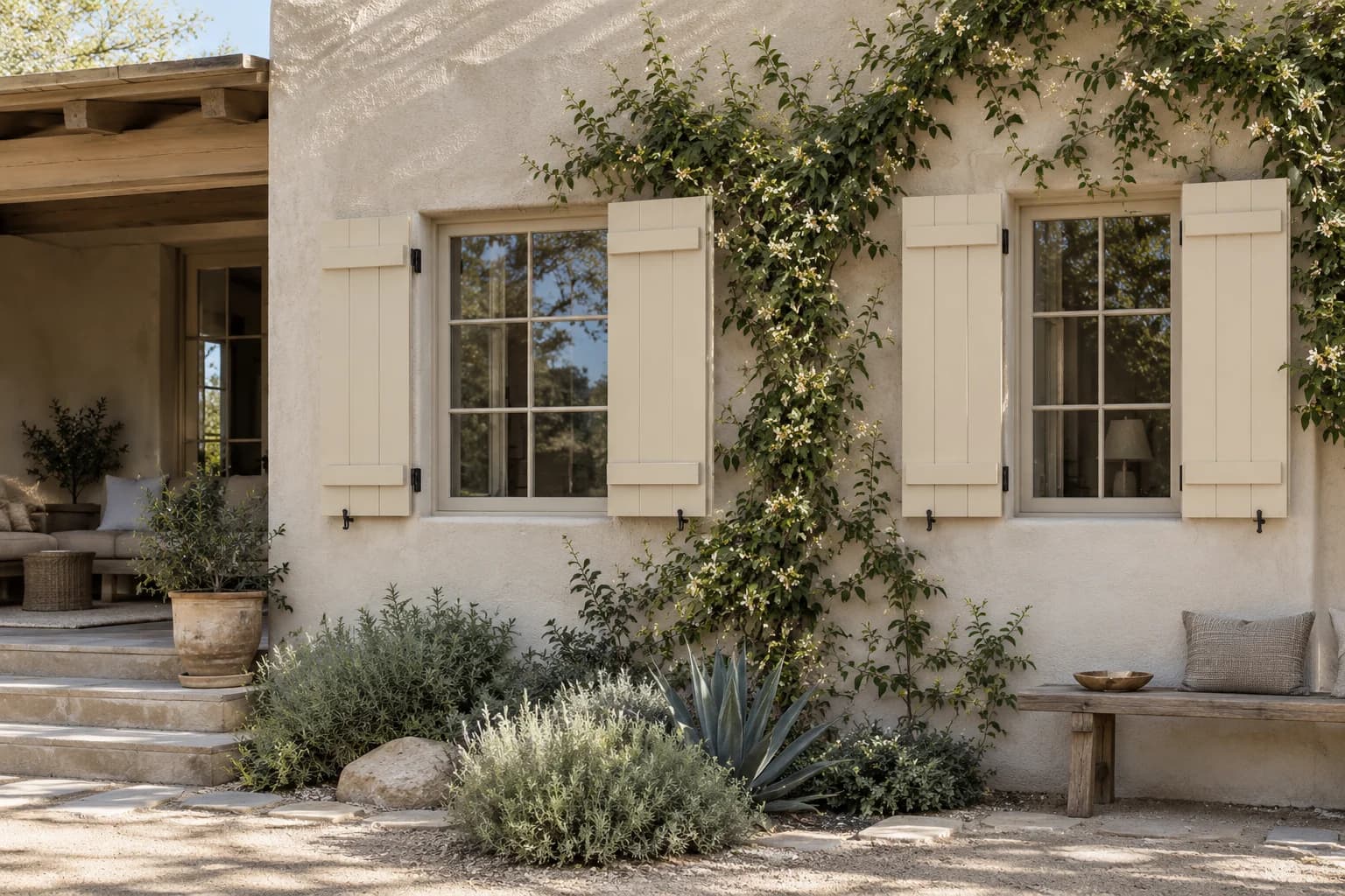 Shutters & trim featuring Bone paint