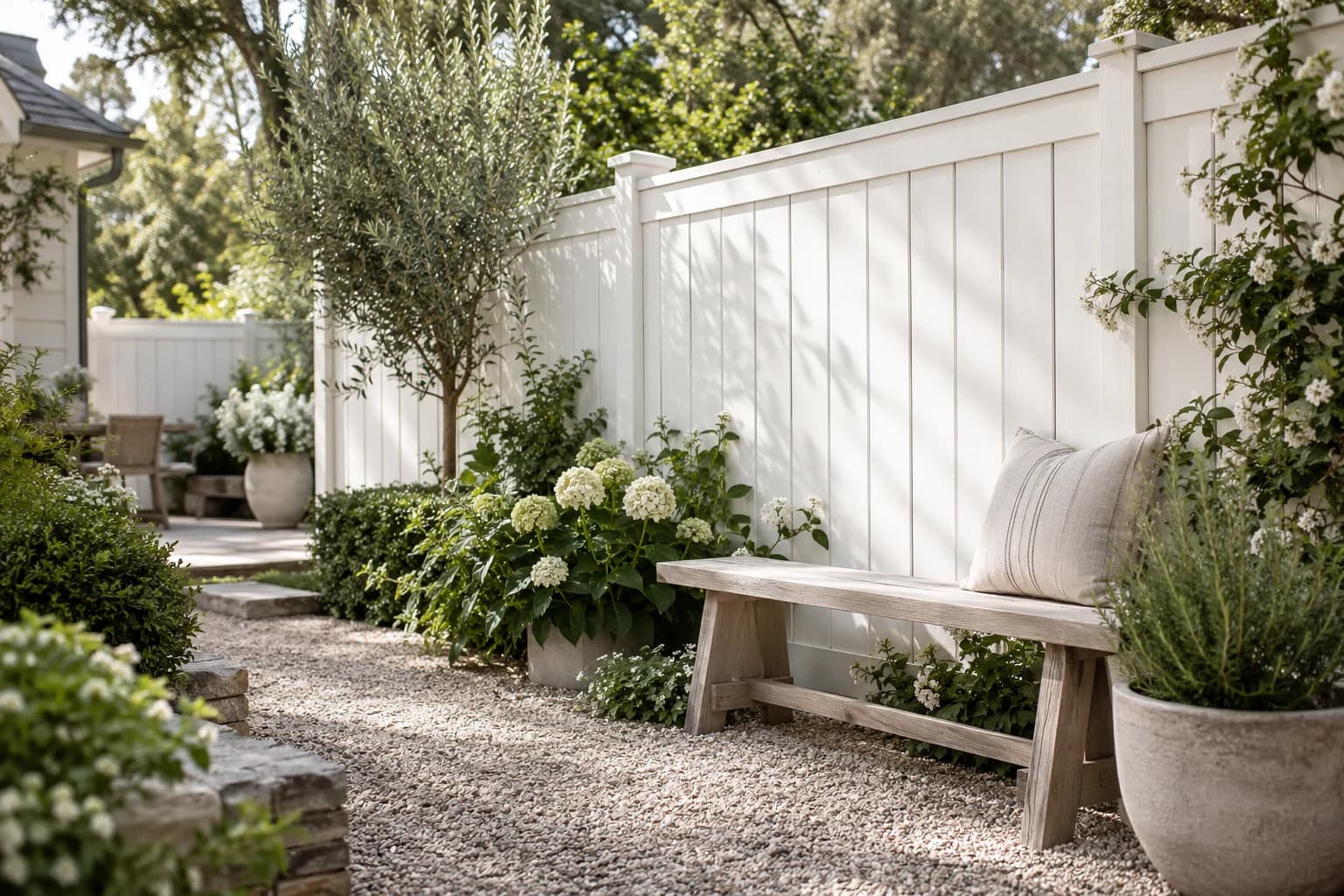 Fences & garden structures featuring Cool December paint