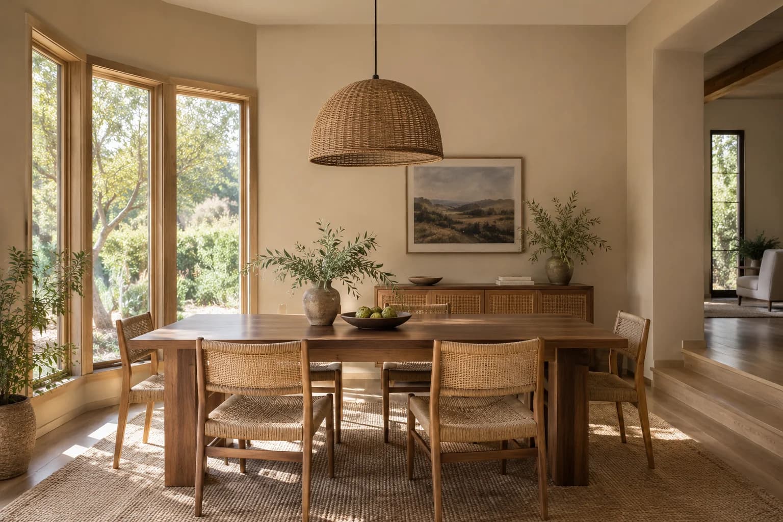 Dining room featuring Desert Suede paint