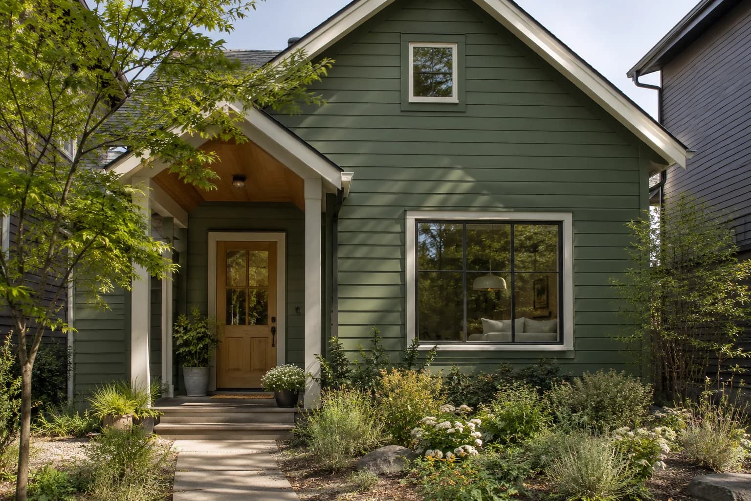 Siding featuring Green Scene paint