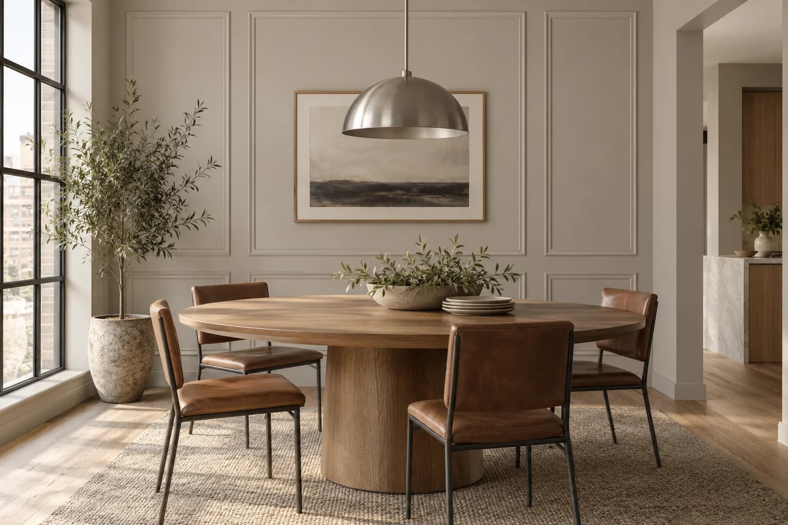 Dining room featuring Miner's Dust paint
