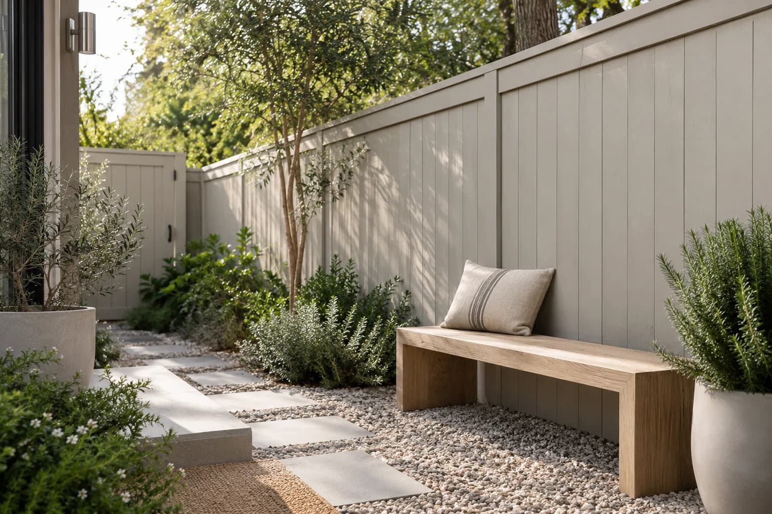 Fences & garden structures featuring Miner's Dust paint