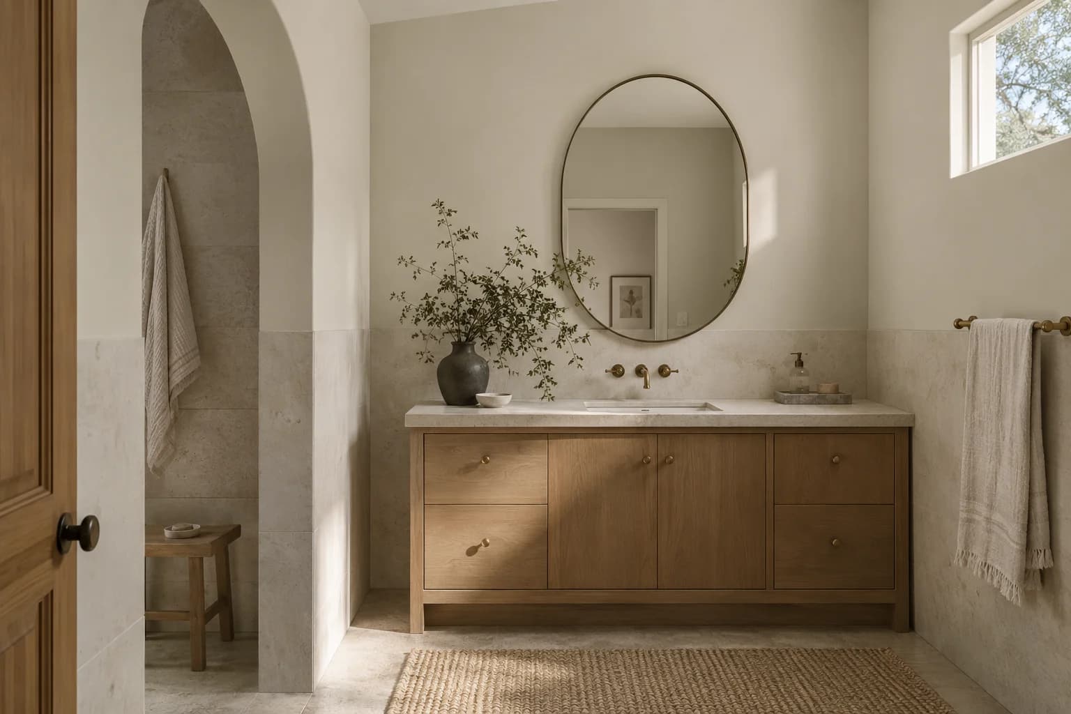 Bathroom featuring Muslin paint