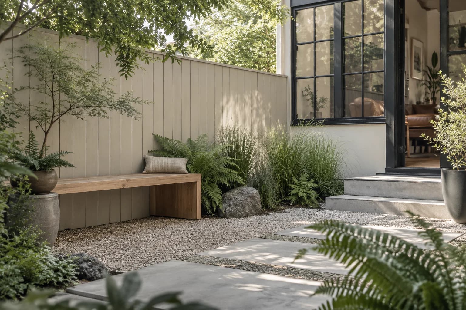 Fences & garden structures featuring Muslin paint