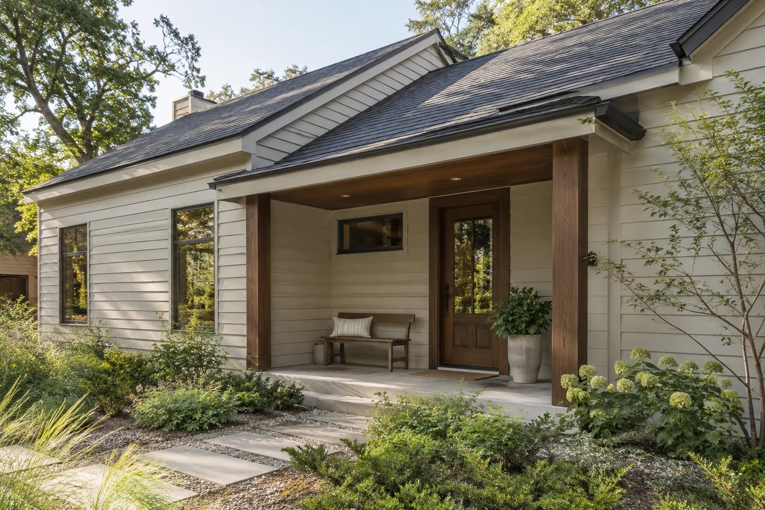 Siding featuring Muslin paint