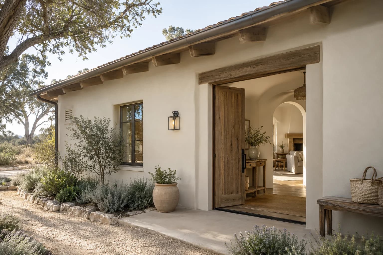 Stucco featuring Muslin paint