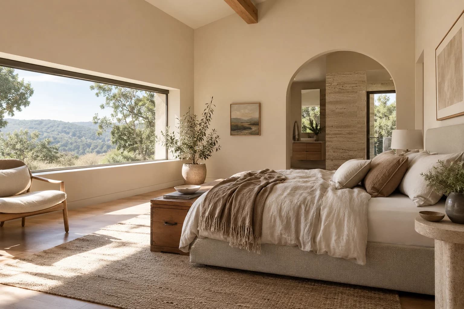 Bedroom featuring Sandcastle paint