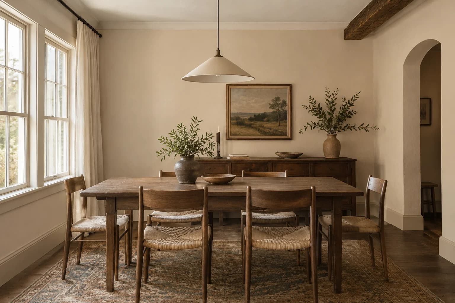 Dining room featuring Sandcastle paint