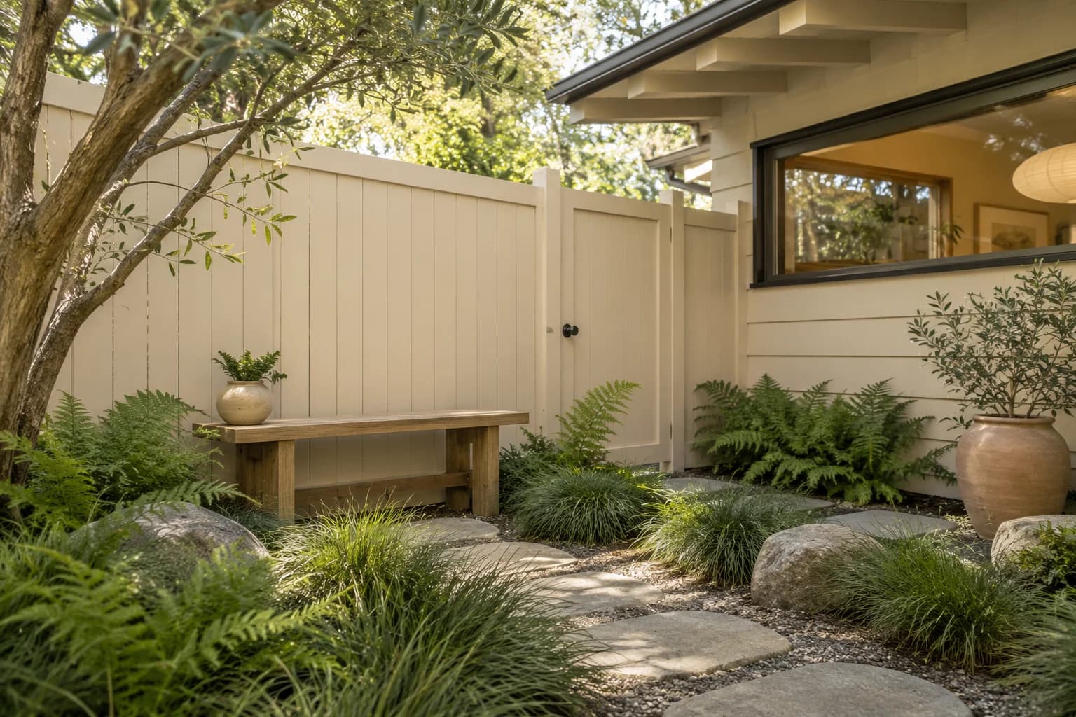 Fences & garden structures featuring Sandcastle paint