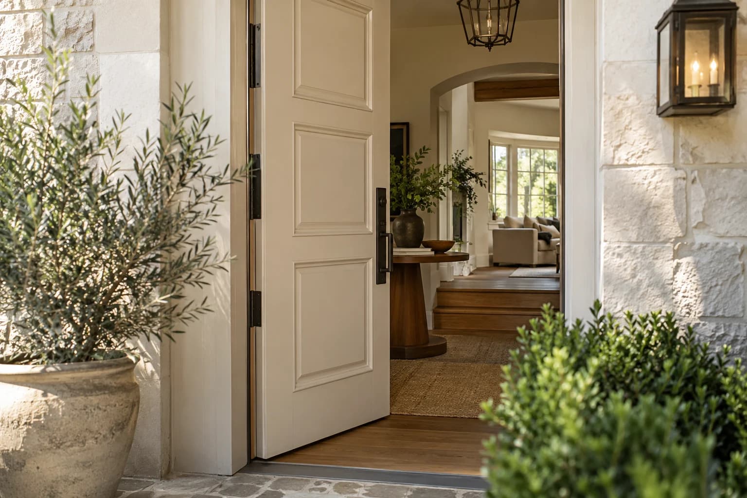 Front door featuring Sandcastle paint