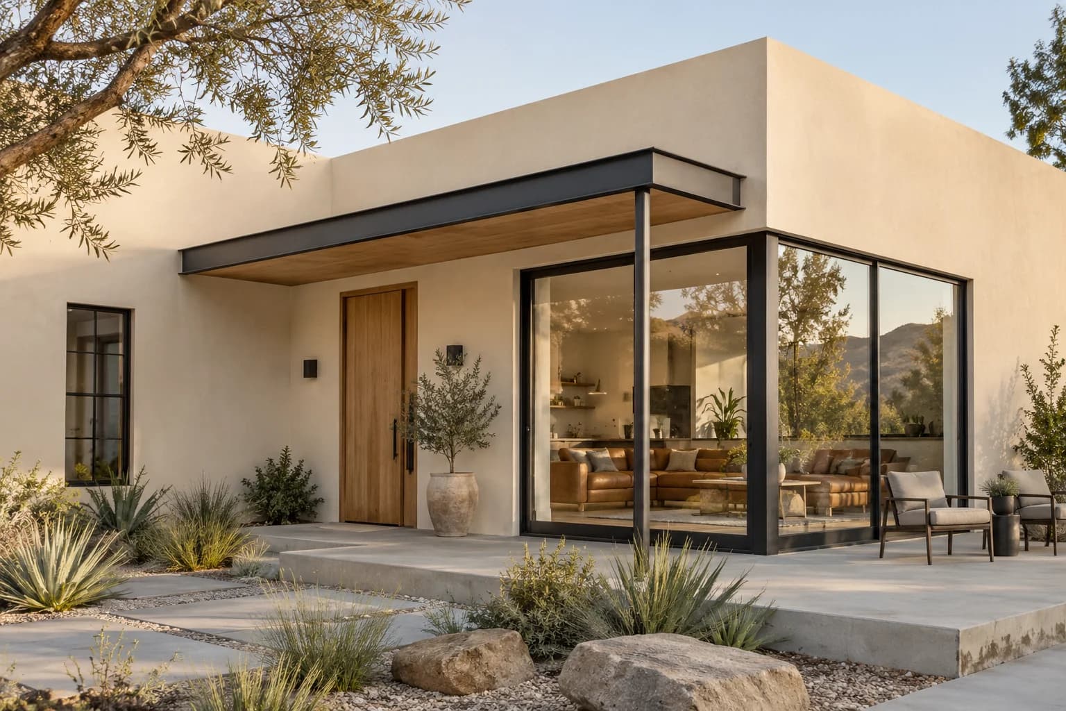 Stucco featuring Sandcastle paint