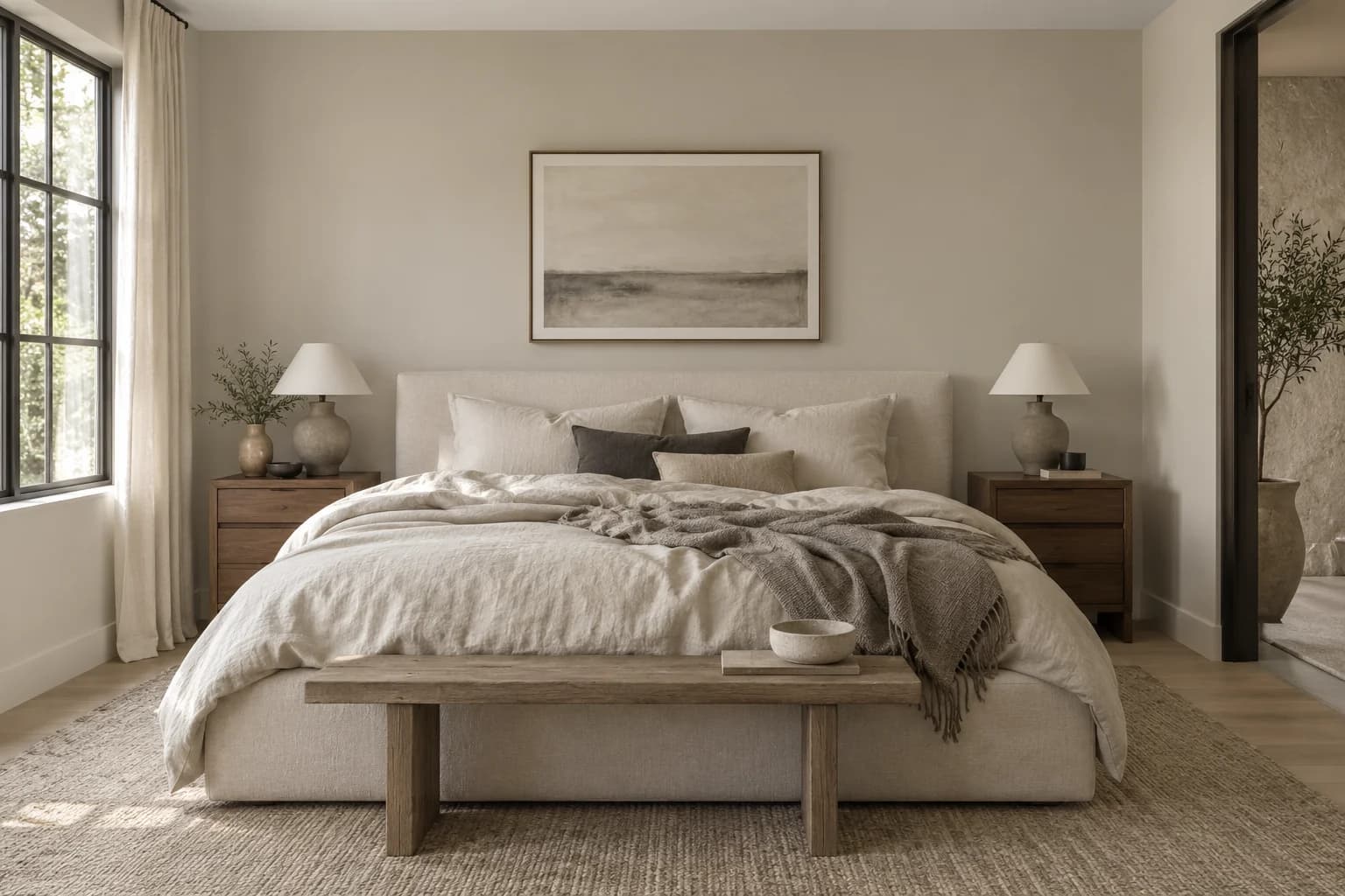 Bedroom featuring Shady paint