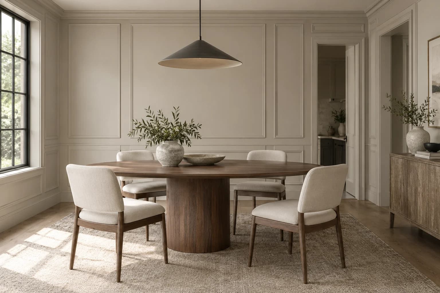 Dining room featuring Shady paint