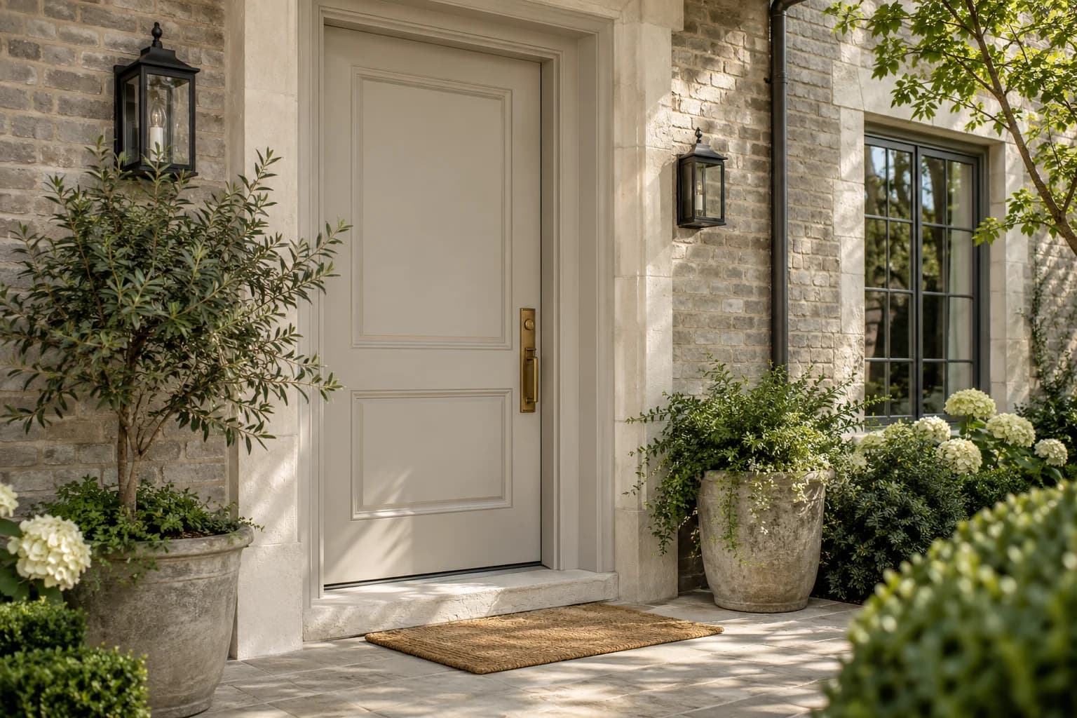 Front door featuring Shady paint