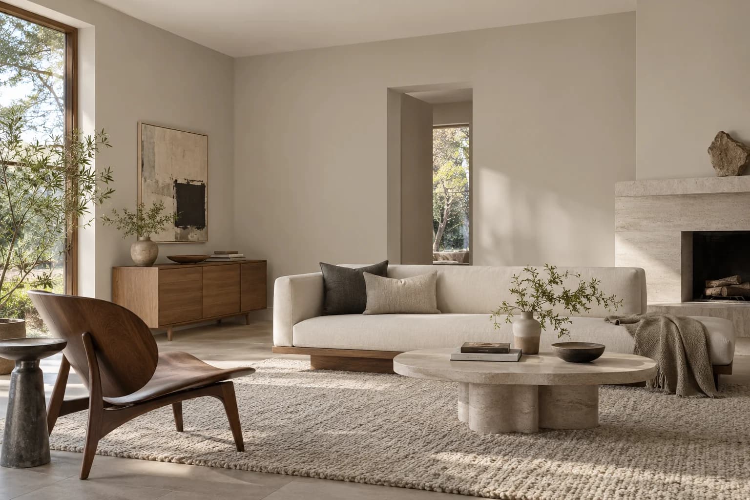 Living room featuring Shady paint