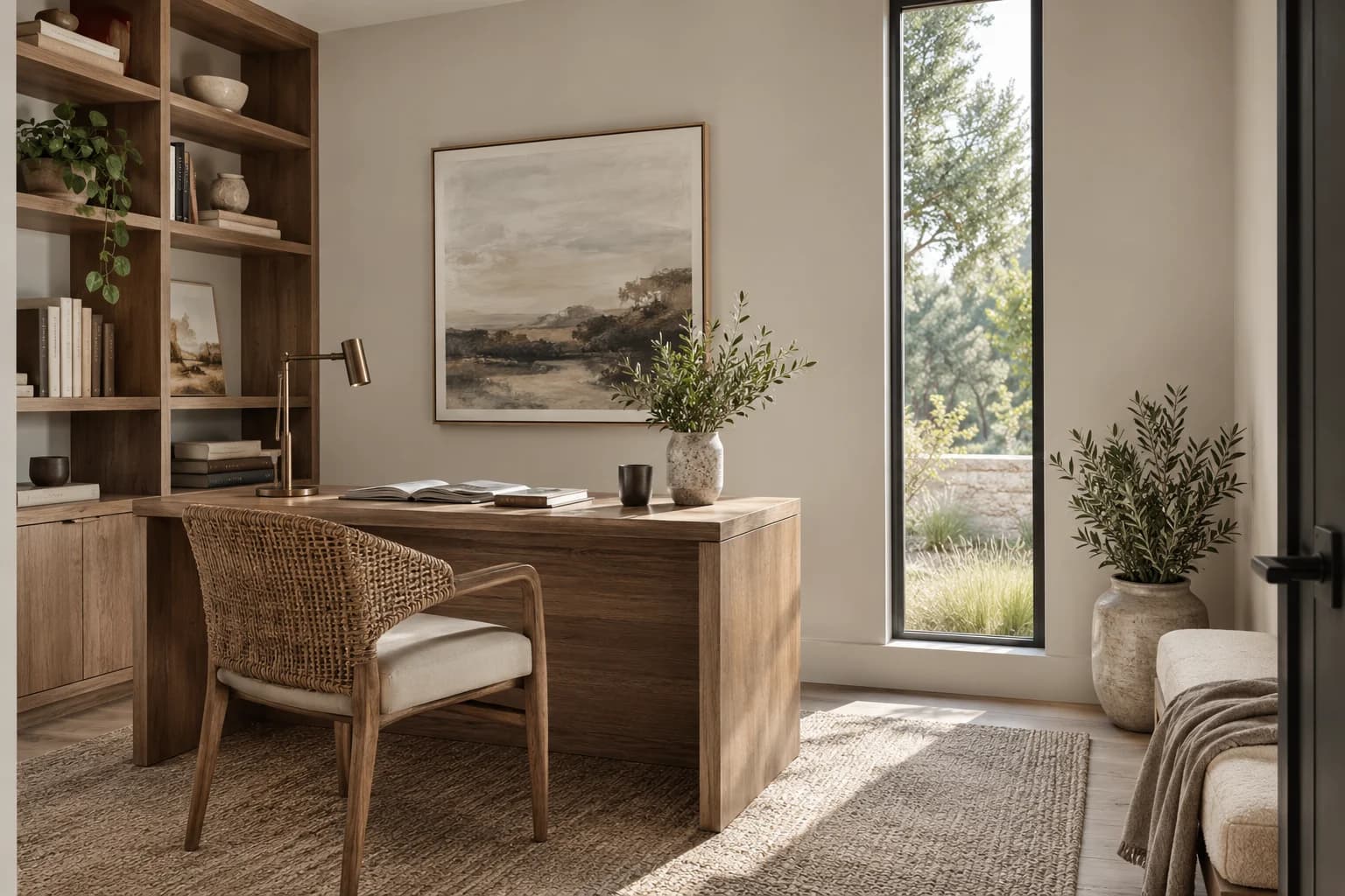 Home office featuring Shady paint