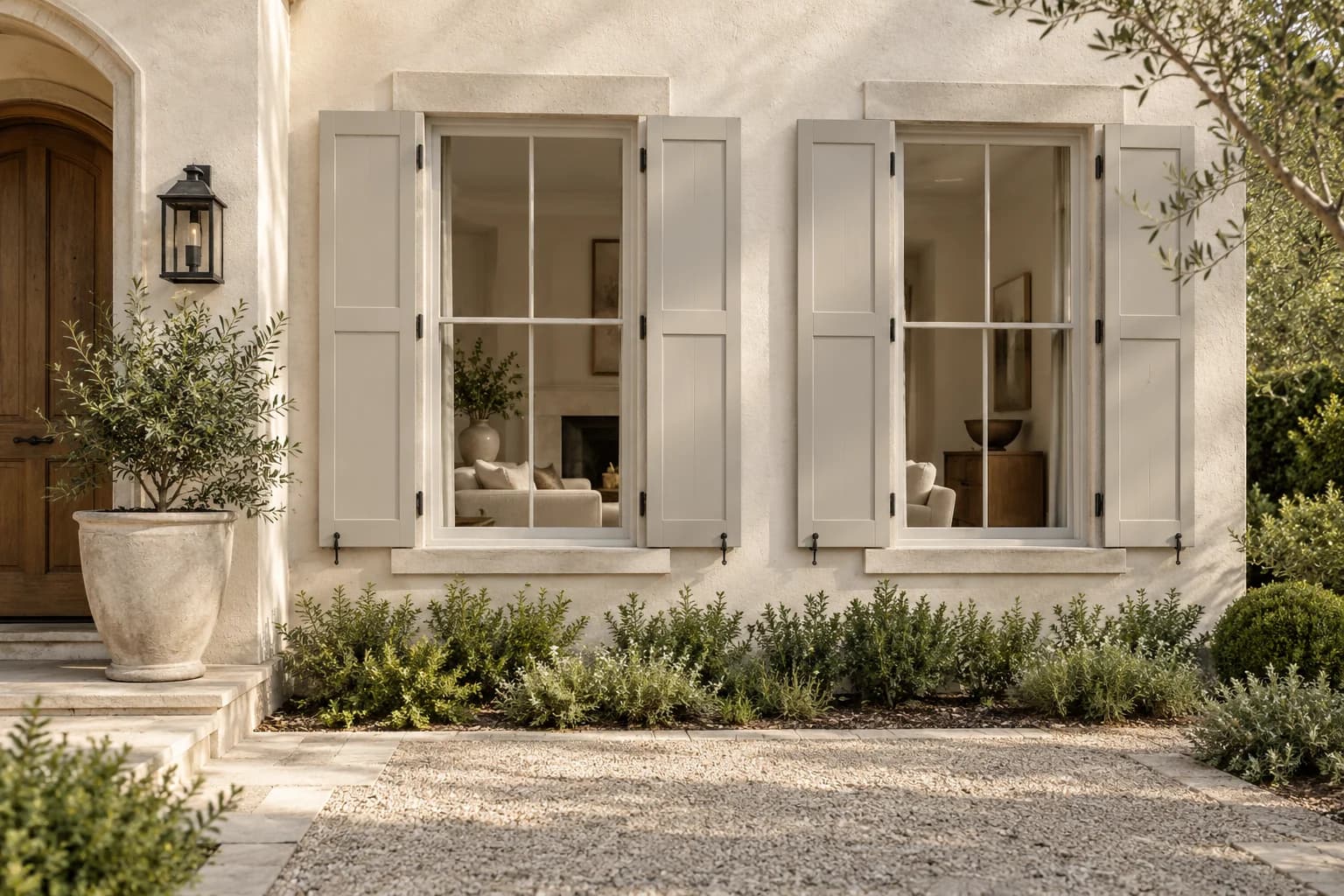 Shutters & trim featuring Shady paint