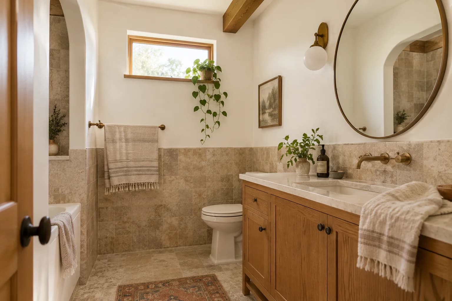 Bathroom featuring Warm White paint