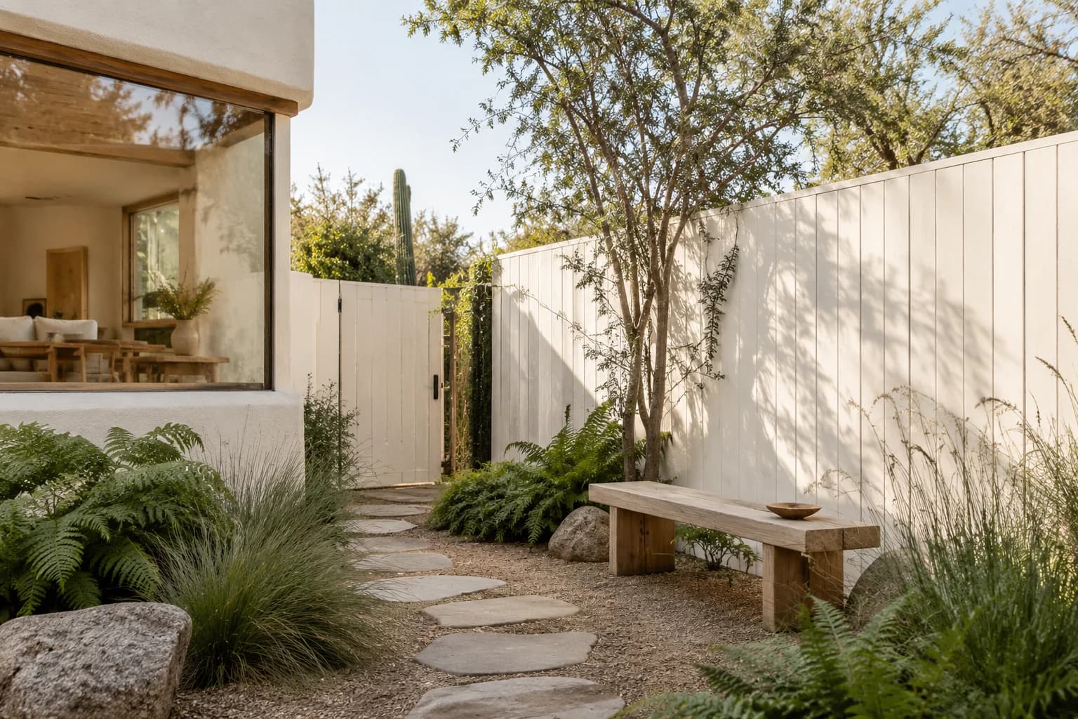 Fences & garden structures featuring Warm White paint