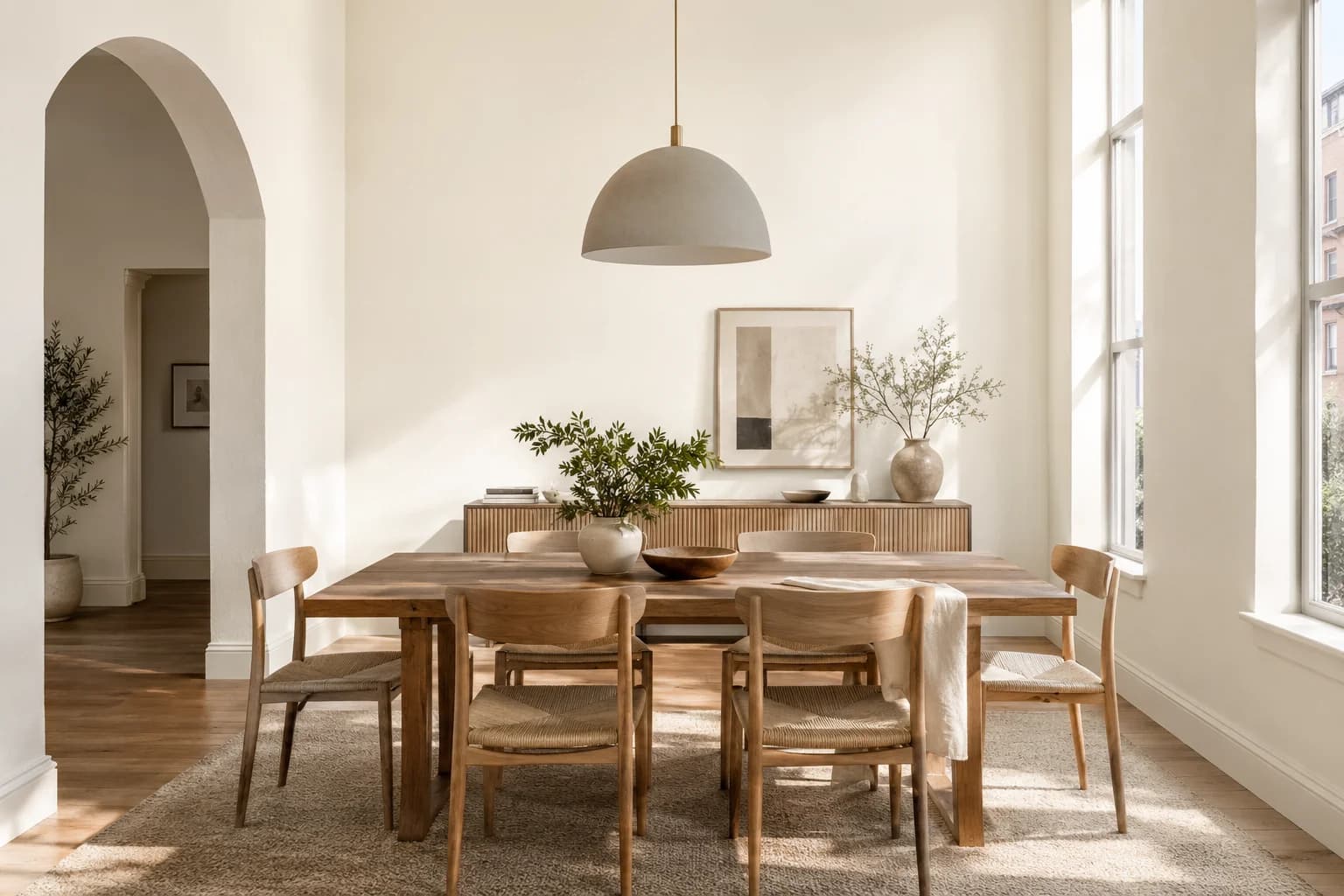 Dining room featuring White Heat paint