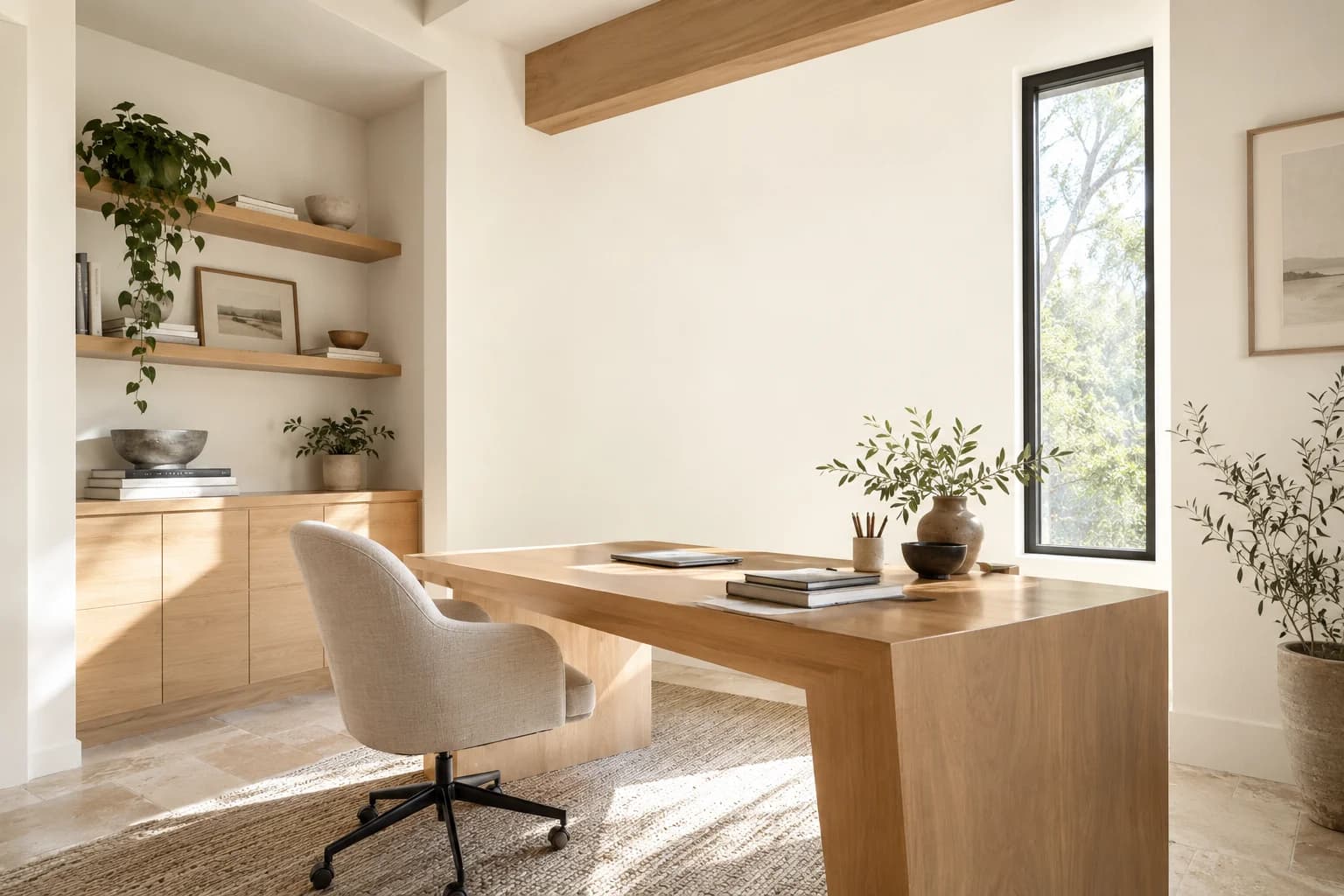 Home office featuring White Heat paint