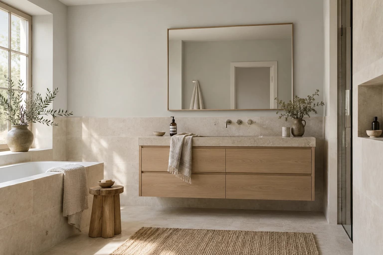 Bathroom featuring Ammonite paint