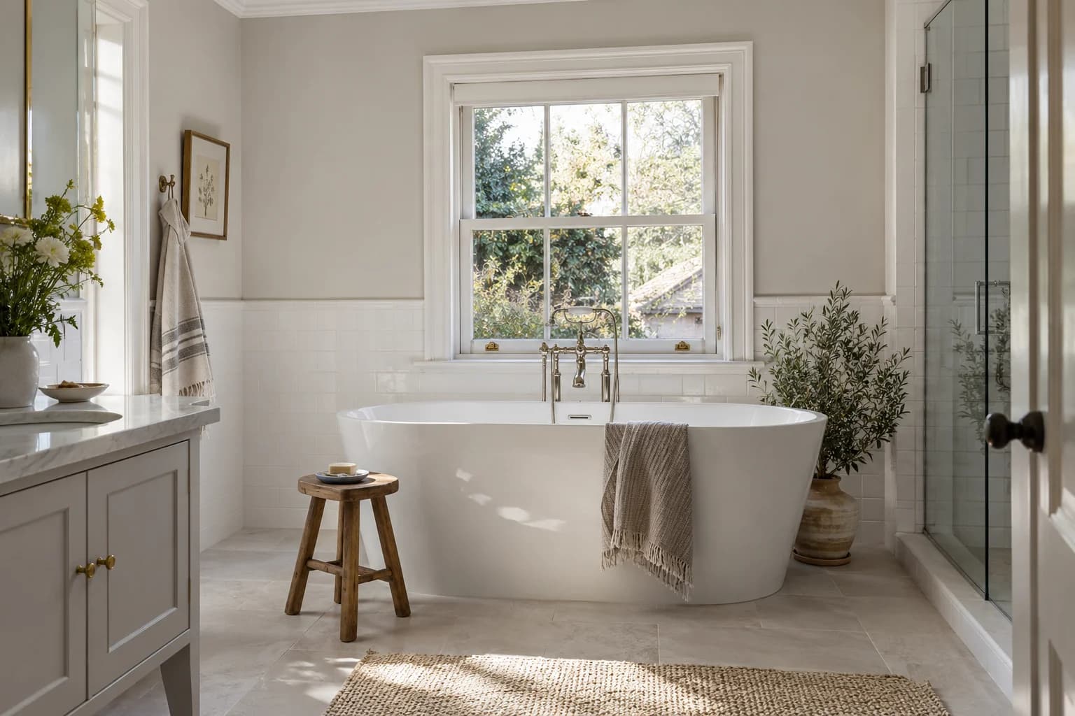 Bathroom featuring Cornforth White paint