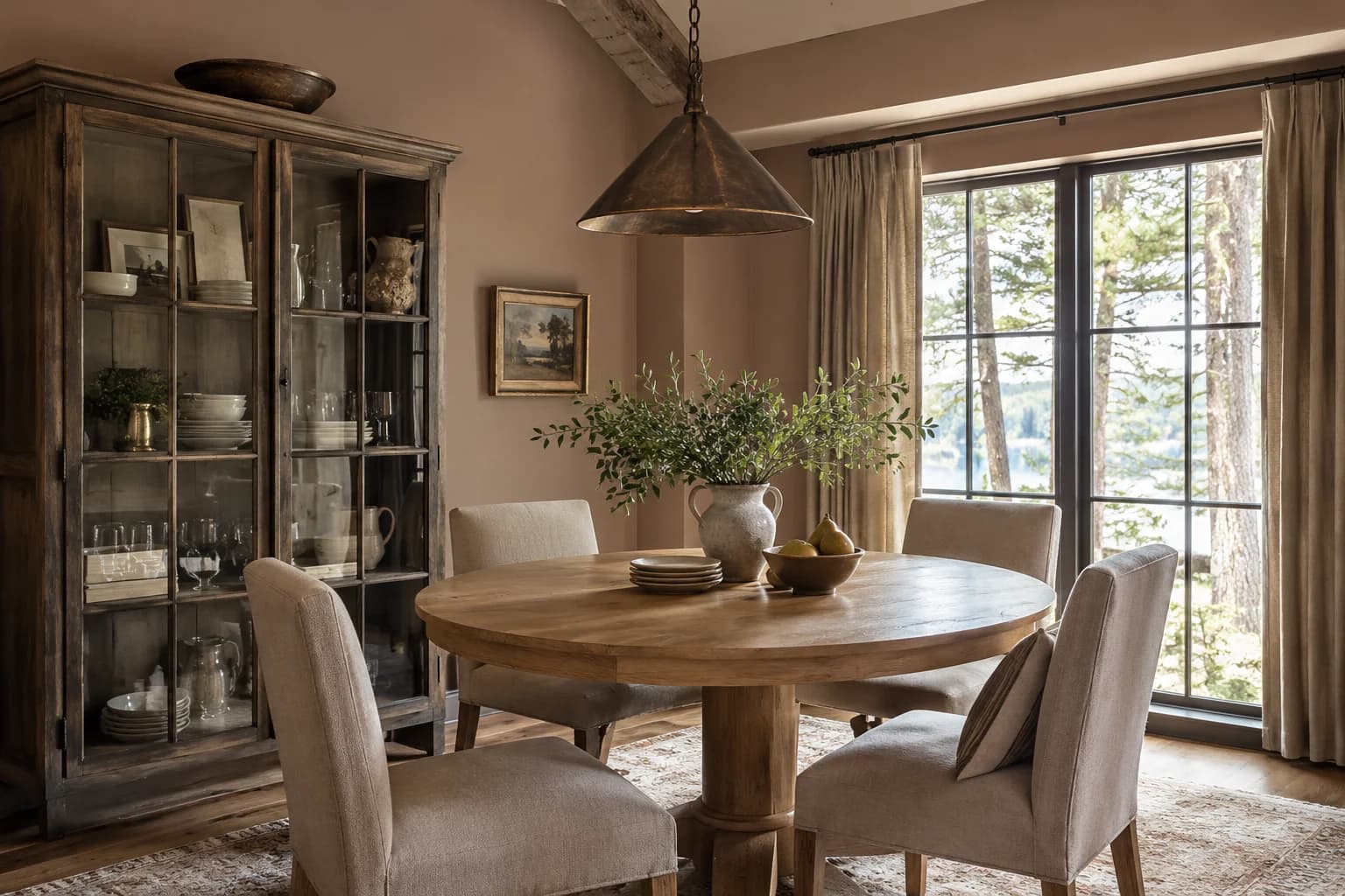 Dining room featuring Dead Salmon paint