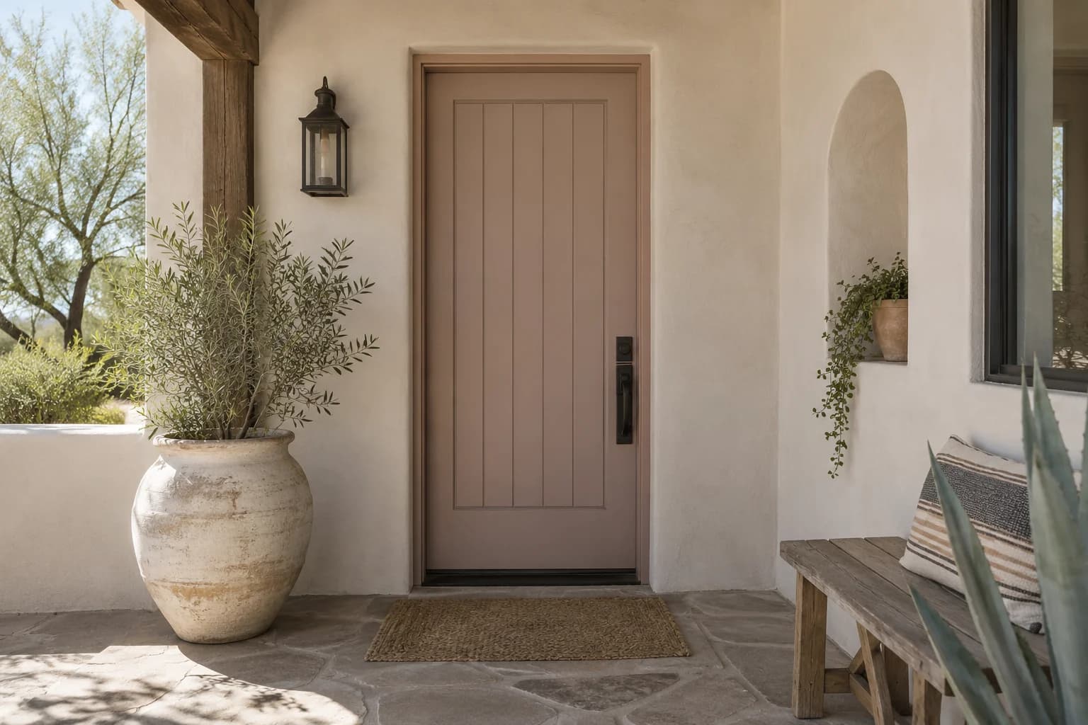 Front door featuring Dead Salmon paint