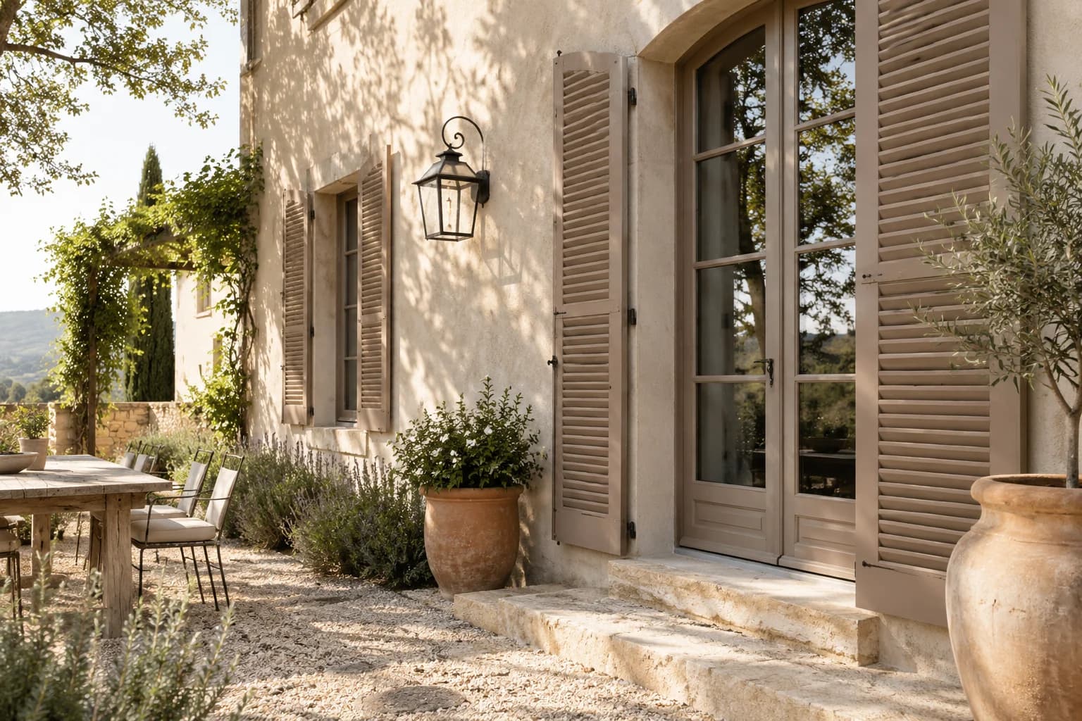 Shutters & trim featuring Dead Salmon paint