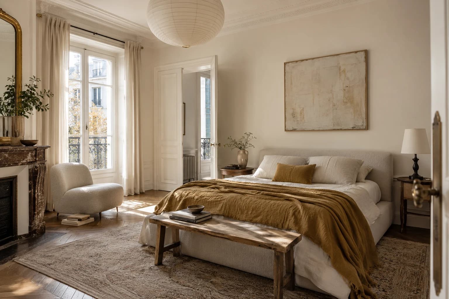 Bedroom featuring Dimity paint