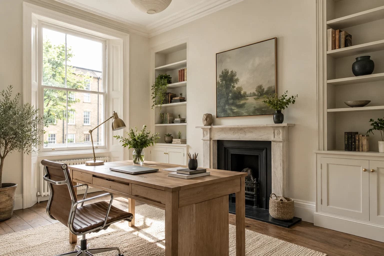 Home office featuring Dimity paint