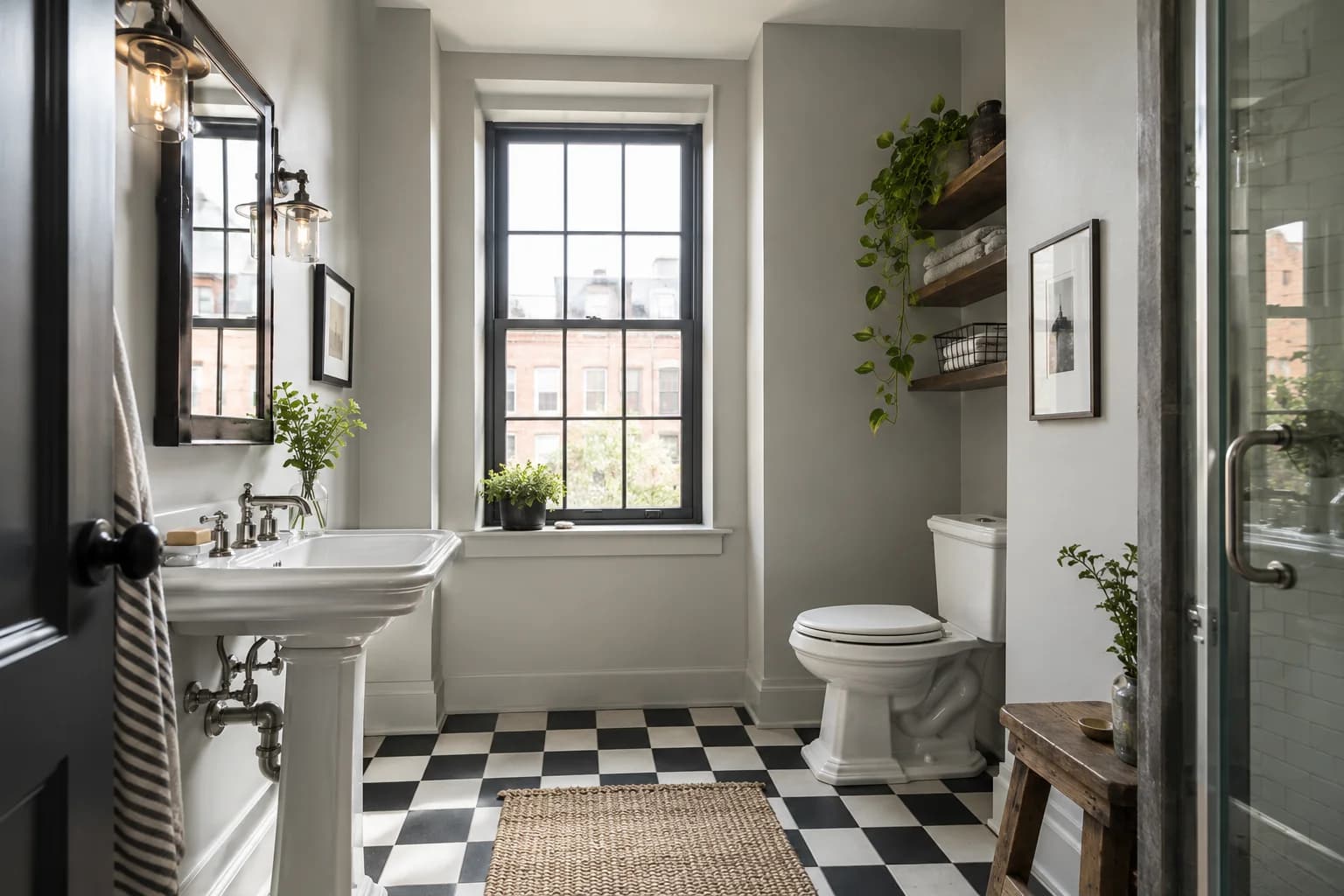 Bathroom featuring Pavilion Gray paint