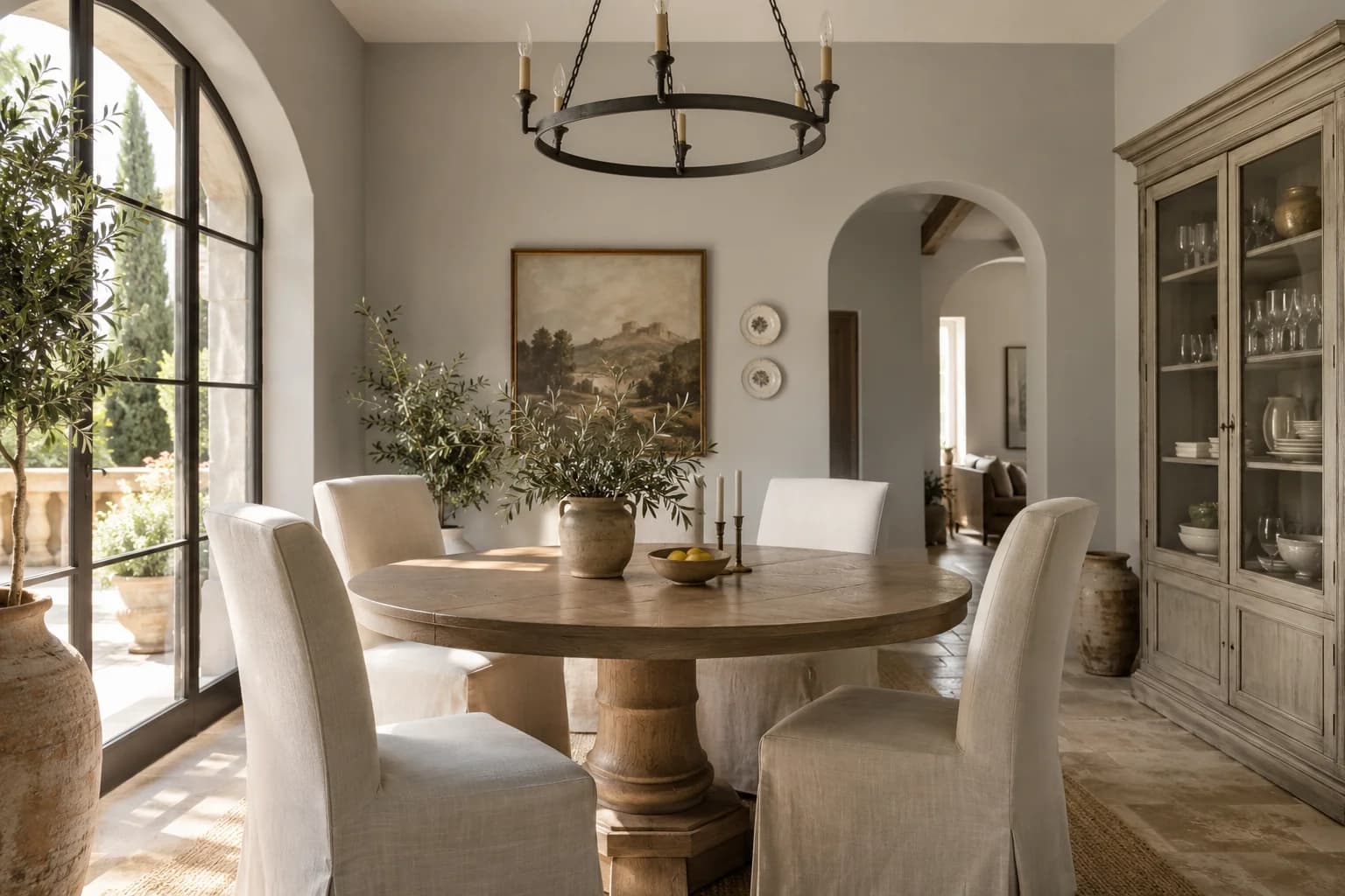 Dining room featuring Pavilion Gray paint