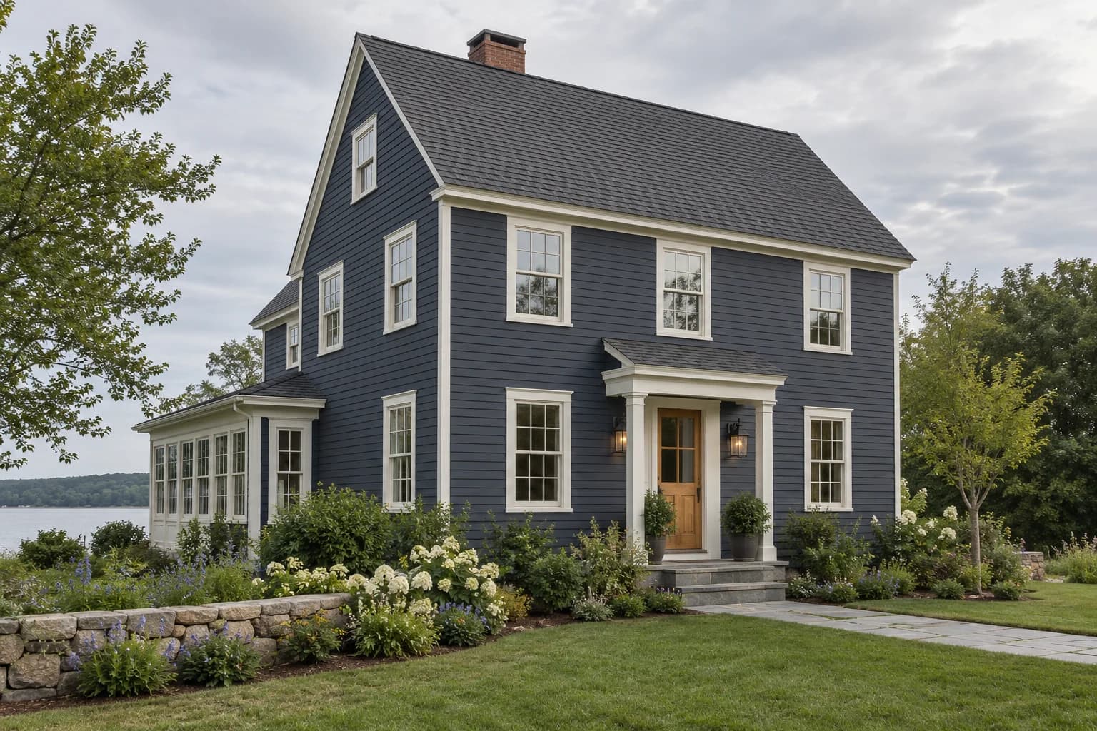 Siding featuring Hale Navy paint