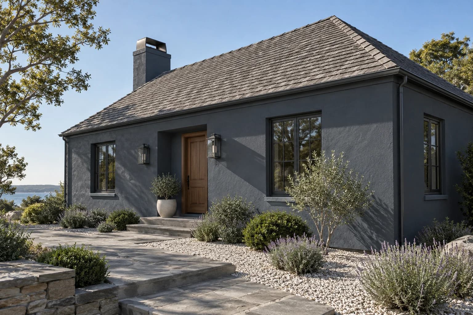 Stucco featuring Hale Navy paint